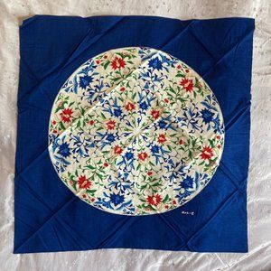 NIB Gen Collection Japanese Fabric 36" x 36" Vintage Floral Asian Wall Hanging